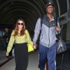 Lamar Odom et Khloé Kardashian arrivent à l'aéroport de Los Angeles, le 4 mai 2012