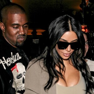 Kim Kardashian et son mari Kanye West quittent le studio de Karl Lagerfeld, puis ils sont allés dîner au restaurant Ferdi et ensuite ils sont allés prendre un verre à l'hôtel Costes avant de retourner chez eux à Paris, France, le 13 juin 2016.