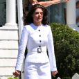 Katie Holmes sur le tournage de la série "The Kennedys: After Camelot" à Toronto, le 16 juin 2016.