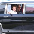 Katie Holmes et Alexander Siddig sur le tournage de la série "The Kennedys: After Camelot" à Toronto, le 13 juin 2016.