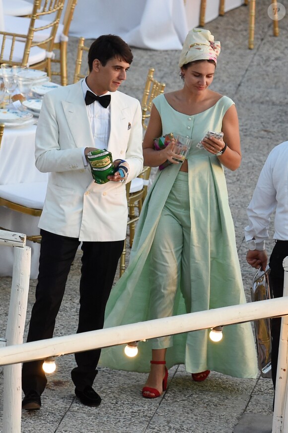 Margherita Missoni au mariage de Giovanna Battaglia et Oscar Engelbert à Capri, Italie, le 10 juin 2016.