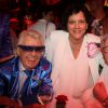 Michou avec sa nièce Catherine Baudelin et sa soeur Micheline - Michou fête ses 85 ans et les 60 ans de son établissement, le 20 juin 2016 à Paris © Baldini/Bestimage