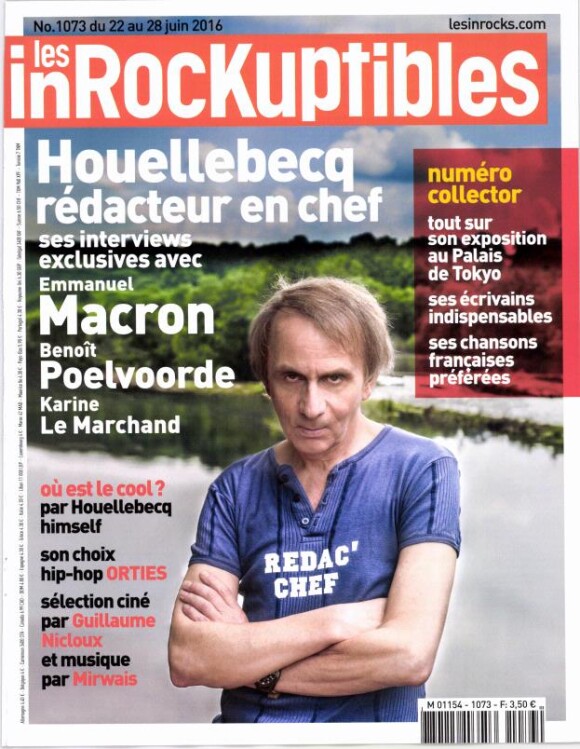 Magazine Les Inrockuptibles en kiosques le 22 juin 2016.