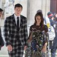 Kaya Scodelario, enceinte, et son mari Benjamin Walker arrivent à l'hôtel Salomon de Rothschild pour assister au défilé Valentino. Paris, le 22 juin 2016. © Olivier Borde/Bestimage