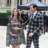 Kaya Scodelario (enceinte) et son mari Benjamin Walker à l'hôtel Salomon de Rothschild pour assister au défilé Valentino. Paris, le 22 juin 2016. © Olivier Borde/Bestimage