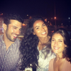 Laureen et Romain de "Koh-Lanta 2016", toujours en couple, retrouvent Karima. Juin 2016.