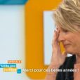 Sophie Davant en larmes dans le dernier numéro de "Toute une histoire" sur France 2. Le 24 juin 2016.