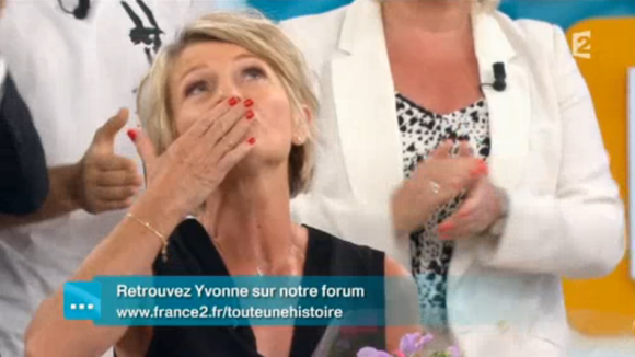 Sophie Davant fait ses adieux dans "Toute une histoire" sur France 2. Le 24 juin 2016.