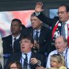 Le président François Hollande lors du match des 8ème de finale de l'UEFA Euro 2016 France-Irlande au Stade des Lumières à Lyon, France le 26 juin 2016. © Cyril Moreau/Bestimage