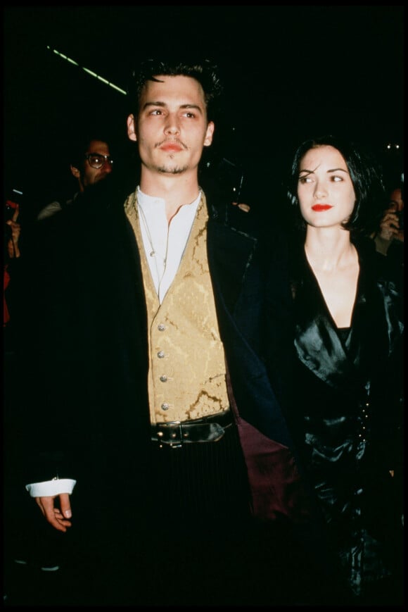 Johnny Depp et Winona Ryder en 1992