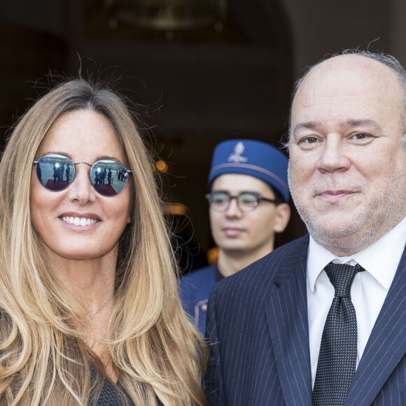 Marc Lambron et sa compagne Delphine Marang Alexandre - Réouverture de l'hôtel Ritz et présentation de la rénovation de la colonne Vendôme à Paris le 27 juin 2016. © Olivier Borde / Bestimage