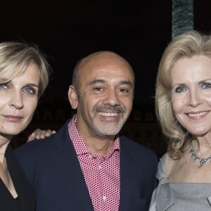 Mélita Toscan du Plantier, Christian Louboutin et Melissa Bouygues - Réouverture de l'hôtel Ritz et présentation de la rénovation de la colonne Vendôme à Paris le 27 juin 2016. © Olivier Borde / Bestimage