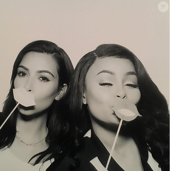 Blac Chyna et Kim Kardashian à la soirée d'anniversaire de Khloé Kardashian. Photo publiée sur Instagram, le 28 juin 2016