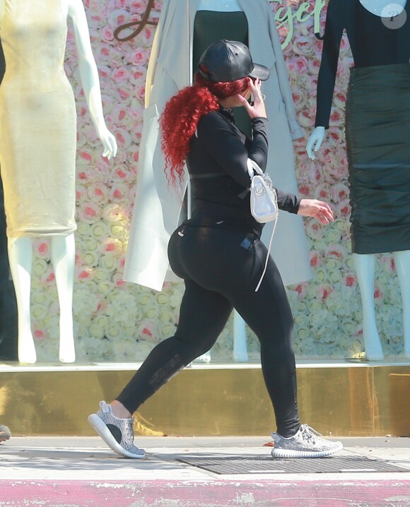 Blac Chyna (enceinte), fait du shopping à West Hollywood le 18 juin 2016