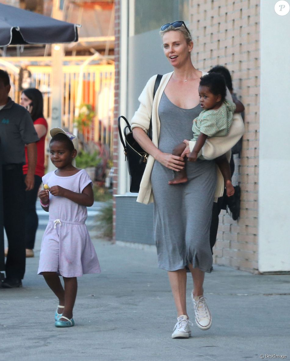 Charlize Theron August Theron Charlize Theron August Theron