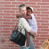 Exclusif - Charlize Theron est allée déjeuner avec ses enfants Jackson et August, le 5 juillet 2016