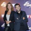 Laurent Ournac et la belle Sandrine Quétier - Photocall Danse avec les stars 6 devant TF1 à Boulogne-Billancourt, le 7 octobre 2015.