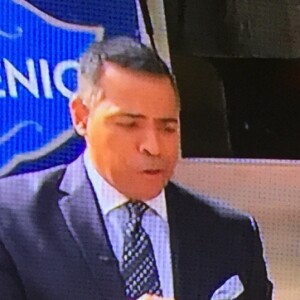 Le prince Emmanuel Philibert de Savoie présente son food-truck de pâtes artisanales fraîches, le "Prince de Venise", lors d'une interview par la chaîne KTLA Channel 5 au journal télévisé du matin, en présence du chef italien Mirko Paderno. Le 1er juillet 2016
