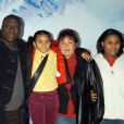 Mouss Diouf, son ex-compagne et leurs enfants en 2005.