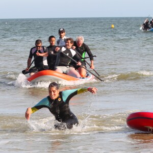 Laury Thilleman (miss France 2011) à la Summer Cup 2016 à La Baule le 8 juillet 2016. La Summer Cup 2016, 6ème édition, est l'un des plus grands rassemblement de stand-Up Paddle d'Europe. © Laetitia Notarianni / Bestimage