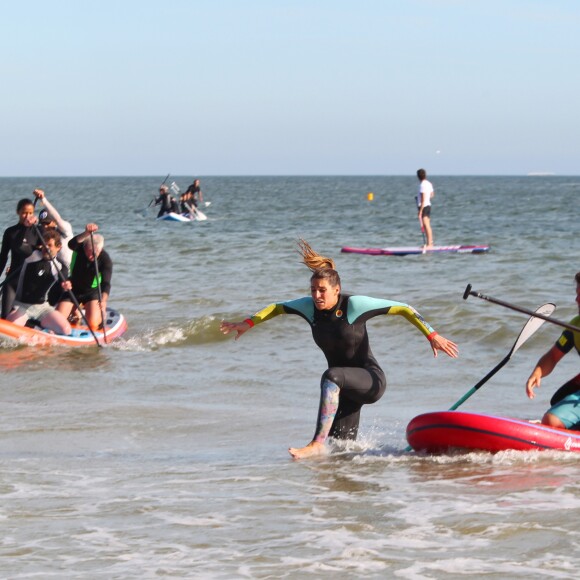 Laury Thilleman (miss France 2011) à la Summer Cup 2016 à La Baule le 8 juillet 2016. La Summer Cup 2016, 6ème édition, est l'un des plus grands rassemblement de stand-Up Paddle d'Europe. © Laetitia Notarianni / Bestimage