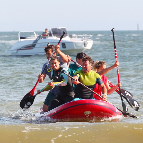 Laury Thilleman (miss France 2011) à la Summer Cup 2016 à La Baule le 8 juillet 2016. La Summer Cup 2016, 6ème édition, est l'un des plus grands rassemblement de stand-Up Paddle d'Europe. © Laetitia Notarianni / Bestimage