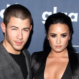 Demi Lovato, Nick Jonas lors du 27ème "Annual GLAAD Media Awards" à Beverly Hills le 2 Avril 2016.