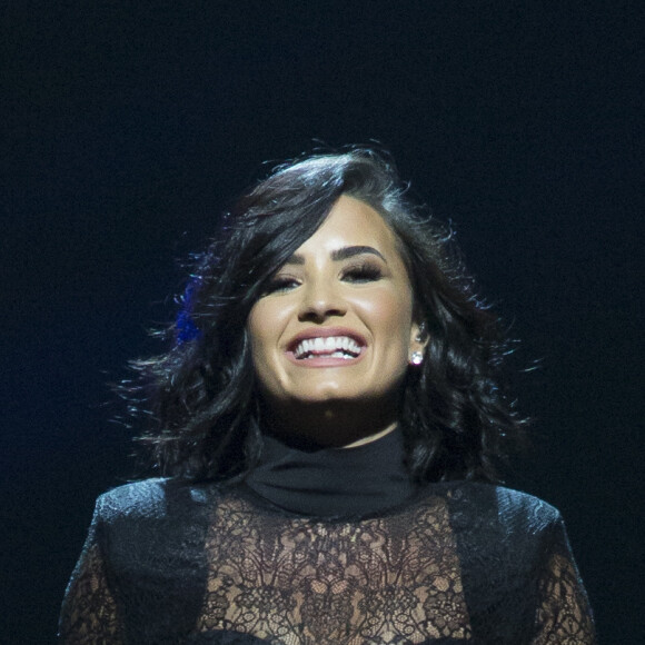 Demi Lovato et Nick Jonas invités par Jamie Foxx lors d'un concert à New York le 8 juillet 2016. © CPA/Bestimage