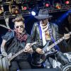 Johnny Depp, Joe Perry - Concert des "Hollywood Vampires" au parc d'attractions "Gröna Lund" à Stockholm en Suède le 30 mai 2016.