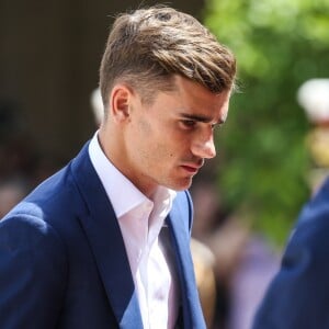 Antoine Griezmann - François Hollande reçoit l'équipe de France de football après la défaite en finale de l'Euro contre le Portugal au Palais de l'Elysée à Paris le 11 juillet 2016.