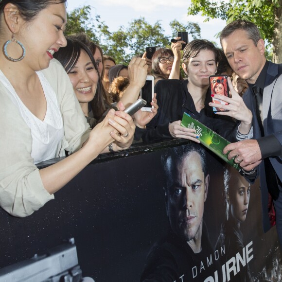 Exclusif - Matt Damon - Avant première du film "Jason Bourne" au Pathé Beaugrenelle à Paris le 12 juillet 2016. © Borde - Guirec / Bestimage