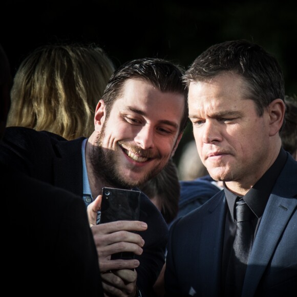 Matt Damon - Avant première du film "Jason Bourne"au Pathé Beaugrenelle à Paris le 12 juillet 2016.