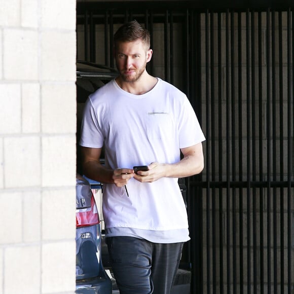 Exclusif - Calvin Harris se rend à son cours de gym à West Hollywood, le 18 février 2016.