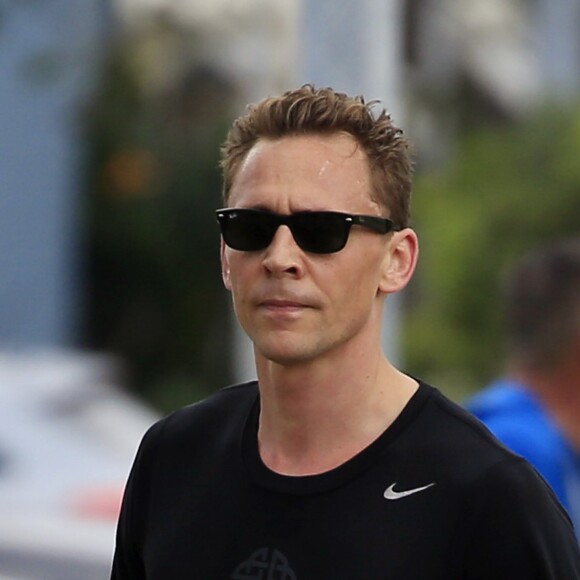 Tom Huddleston (compagnon de Taylor Swift) revient à son hôtel après son jogging à Sydney, Australie, le 12 juillet 2016.