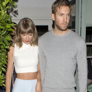 Taylor Swift et Calvin Harris à la sortie du restaurant Giorgio Baldi à Santa Monica, Los Angeles, le 11 août 2015