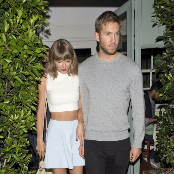 Taylor Swift et Calvin Harris à la sortie du restaurant Giorgio Baldi à Santa Monica, Los Angeles, le 11 août 2015