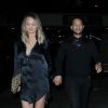 Chrissy Teigen et son mari John Legend quittent le soirée d'anniversaire de Khloé Kardashian à Hollywood, le 27 juin 2016.