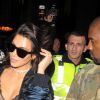 Kim Kardashian et Kanye West sont de retour à leur hôtel à Londres, après avoir assisté à la soirée Vogue Festival. Le 21 mai 2016 © CPA / Bestimage