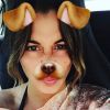 Anaïs Camizuli s'amuse avec les filtres Snapchat, sur Instagram