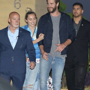 Miley Cyrus et Liam Hemsworth vont dîner chez Nobu à Malibu. Le 15 juin 2016