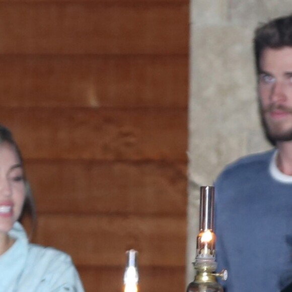 Miley Cyrus et Liam Hemsworth à la sortie du Soho House. Le 3 juillet 2016