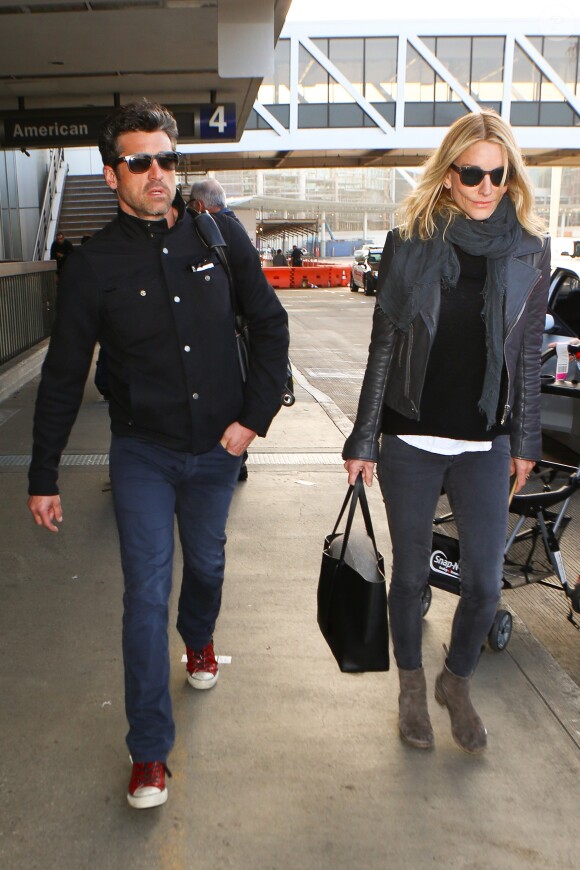 Patrick Dempsey et sa femme Jillian à Los Angeles, le 13 février 2016.