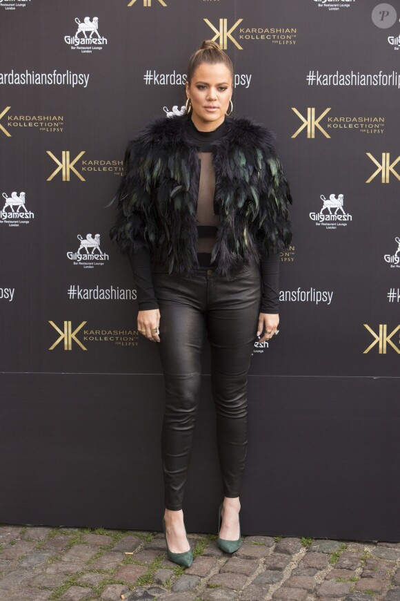 Khloe Kardashian arrive au lancement de sa collection pour Lypsy au Gilgamesh a Londres. Le 15 novembre 2013