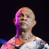 Francky Vincent en Concert pour l'association "Enfant Star & Match", qui fête ses 10 ans. Au profit des enfants malades, les artistes se donne rendez-vous pour encourager l'accès au sport aux enfants malades. Antibes, le 8 juillet 2015