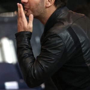 Michaël Youn - People assistent au match de football PSG contre Monaco au Parc des Princes à Paris le 5 octobre 2014.