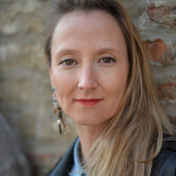 Audrey Lamy ( enceinte, sac Barbara Bui et habillée par the Kooples) - Rencontre avec l'équipe du film " tout pour être heureux " de Cyril Gelblat lors du 6ème festival 2 Valenciennes le 17 mars 2016 . © Veeren / Bestimage