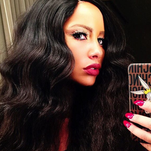 Photo d'Amber Rose coiffée d'une perruque publiée le 14 septembre 2015.