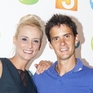 Elodie Gossuin-Lacherie et Joan Faggianelli au photocall de la rentrée TV des chaînes Canal J, Gulli et Tiji, au restaurant "La Gare" à Paris, le 30 juin 2016. © Pierre Perusseau/Bestimage