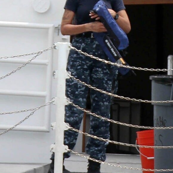 Rihanna sur le tournage de 'Battleship' à Hawai, le 2 septembre 2010