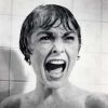 Janet Leigh dans la mythique scène de la douche dans le film Psychose, d'Alfred Hitchcock, en 1960.
